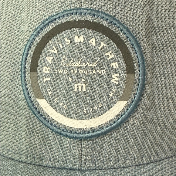 Travis Mathew FlexFit Cotton Blend Golf Hat S-M Blue Cordevalle on the side l - Picture 2 of 9